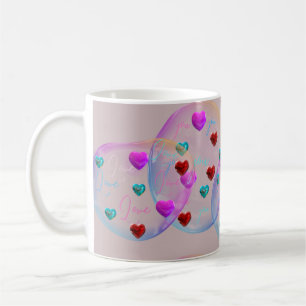 Valentine love bubbles fun  coffee mug