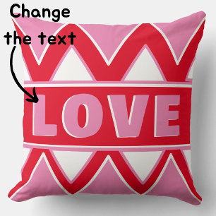 Valentine, love cushion, red and pink cushion