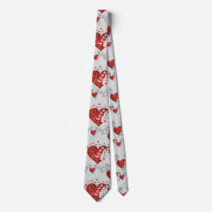 Valentine Love Hearts Tie
