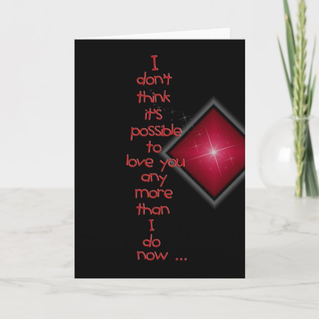 Valentine Love Holiday Card (Front)