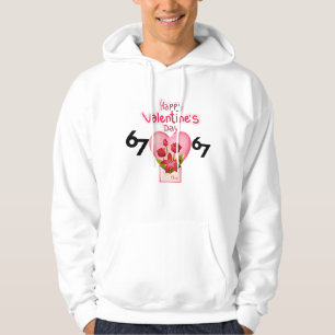 Valentine Love Letter Floral Heart Art Hoodie