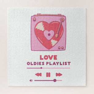 Valentine Love Oldies Playlist Jigsaw Puzzle