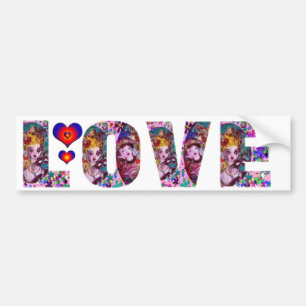 VALENTINE LOVE  VENETIAN MASQUERADE PARTY BUMPER STICKER