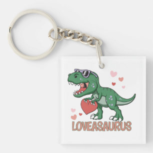 Valentine Loveasaurus Key Ring