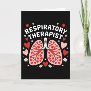 Valentine Lung Hearts Respiratory Therapist Pulmon Card