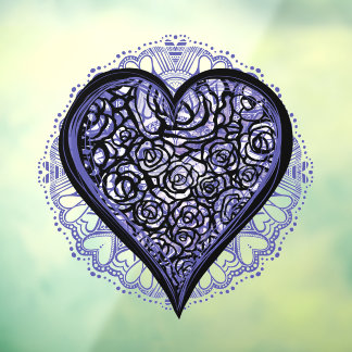 Valentine Mandala                                  Window Cling
