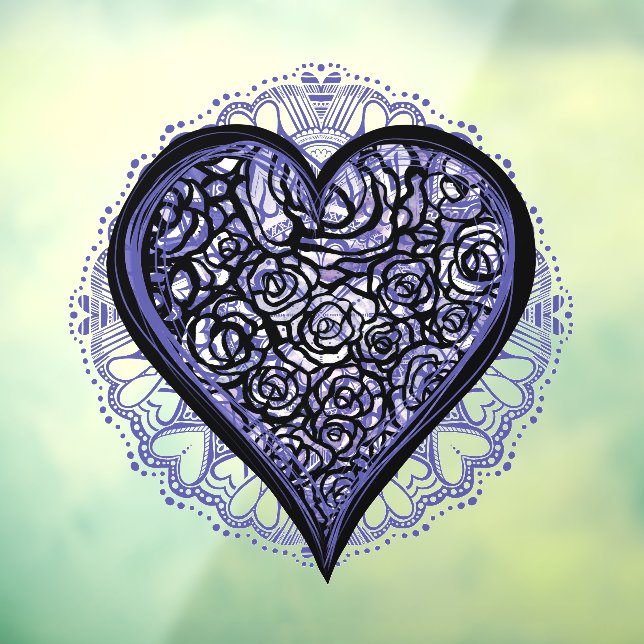 Valentine Mandala                                  Window Cling (Sheet 3)
