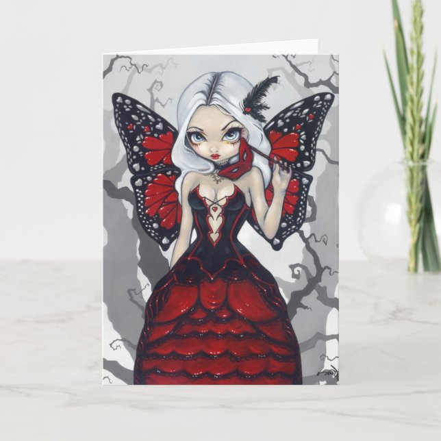 "Valentine Masquerade" Greeting Card (Front)