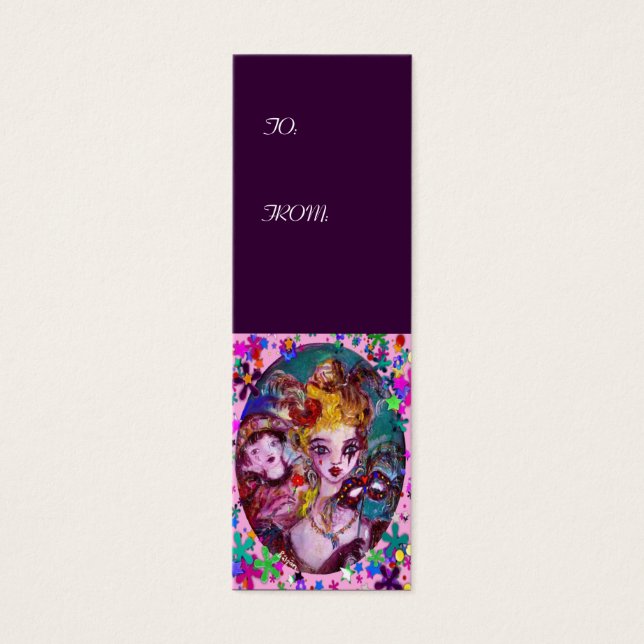 VALENTINE MASQUERADE MASKS AND CONFETTI, purple (Front)