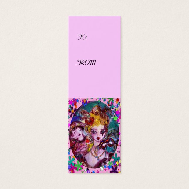 VALENTINE MASQUERADE MASKS ,CONFETTI,pink purple (Front)