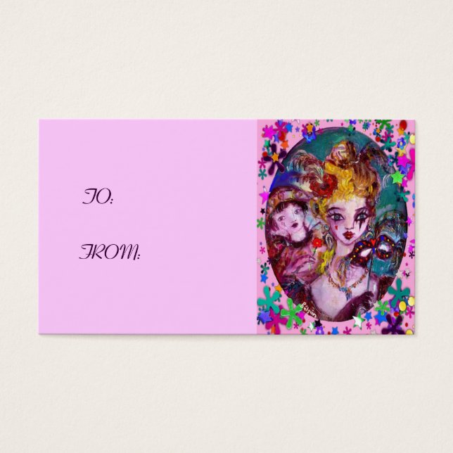 VALENTINE MASQUERADE MASKS ,CONFETTI,pink purple (Front)