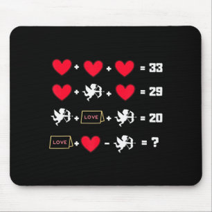 Valentine Math Equations Shirt For Math Teachers M Mouse Mat