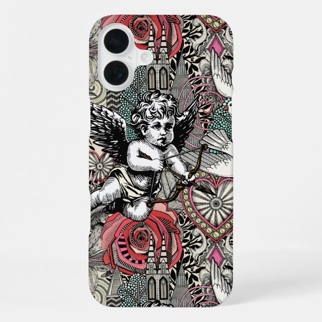 valentine maximalism col light iPhone case (Back)