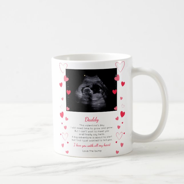 Valentine Message to Daddy To Be From The Bump Coffee Mug (Right)