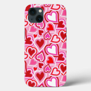 Valentine mix hearts iPhone 13 case