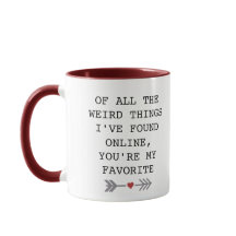 Valentine Mug for Couple who Met Online