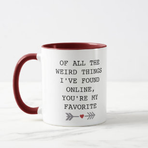 Valentine Mug for Couple who Met Online