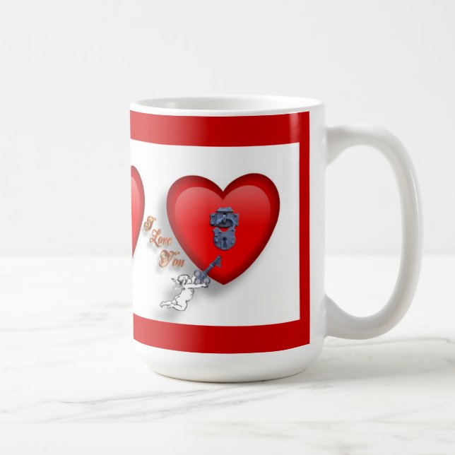 Valentine Mug key to my heart (Right)