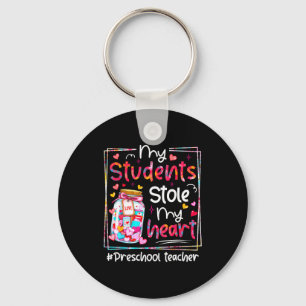 Valentine My Students Stole My Heart Preschool Tea Key Ring