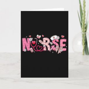 Valentine Nicu Icu Er Rn Nurse Scrub Top Women Gir Card