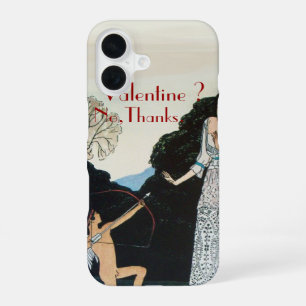 VALENTINE ? NO,THANKS /RETRO ANTI VALENTINE'S DAY iPhone 16 CASE