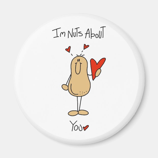 Valentine Nuts About You Magnet (Front)