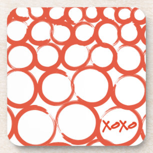 Valentine Painted XOXO Coaster