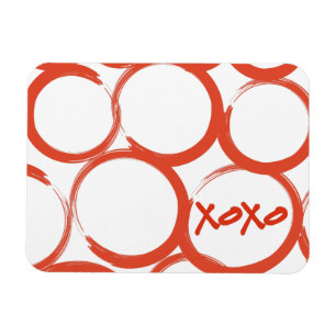 Valentine Painted XOXO Magnet