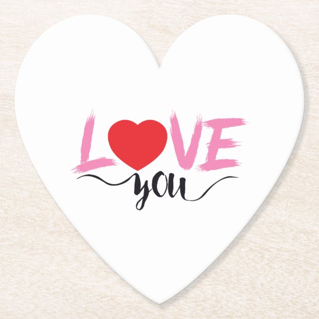 valentine paper coaster (Front)