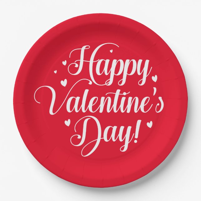 Valentine  paper plate (Front)