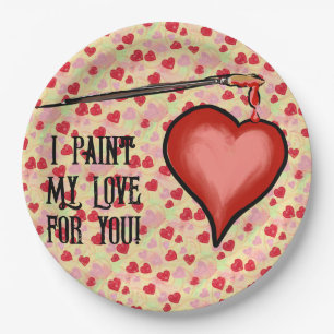 Valentine paper plate