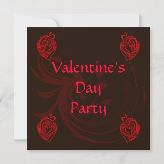 Valentine Party Invitation (Front)