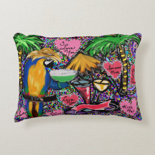 Valentine Party Parrot Decorative Cushion
