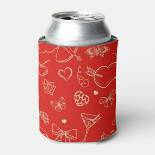 Valentine Pattern 2 Can Cooler