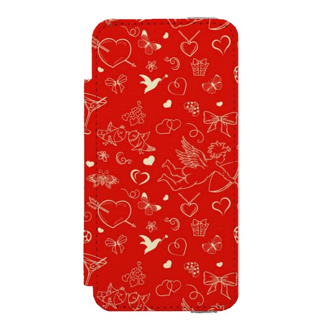 Valentine Pattern 2 Incipio iPhone Wallet Case (Folio Front)