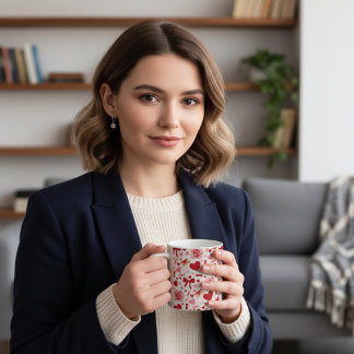 Valentine Pattern Coffee Mug