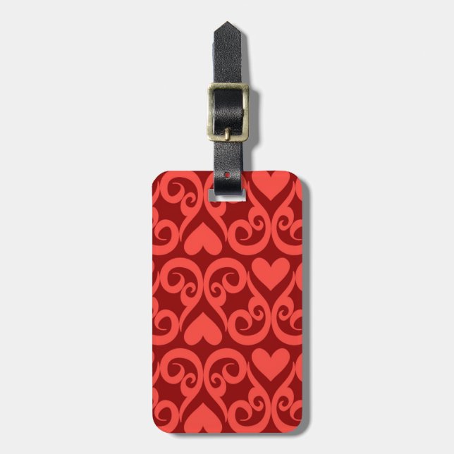Valentine Pattern Luggage Tag (Front Vertical)
