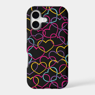 Valentine Pattern with Colour Hearts