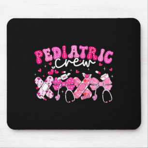 Valentine Pediatric Crew Xoxo Nurse Coquette Bow P Mouse Mat