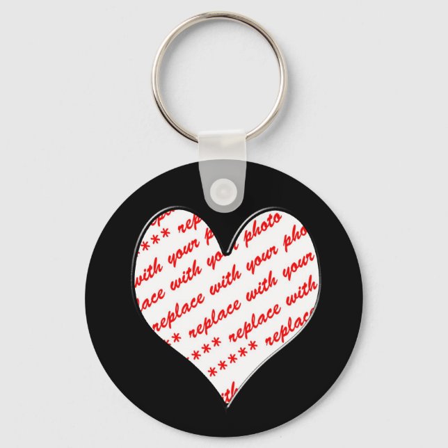 Valentine Photo Frame Key Ring (Front)