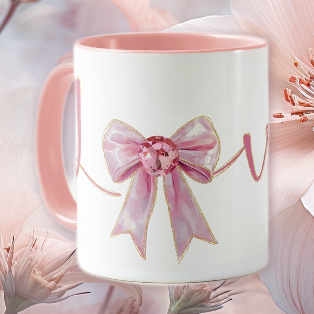 Valentine Pink Bow Mug (Creator Uploaded)