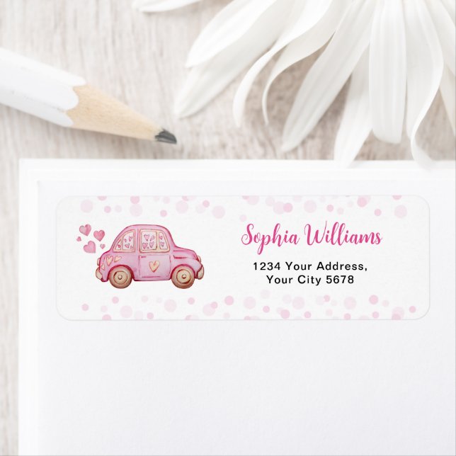 Valentine Pink Car Baby Shower (Insitu)