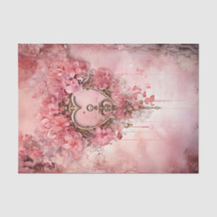 Valentine Pink Key to My Heart Tissue Paper