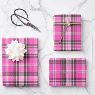 Valentine Plaid Wrapping Paper 