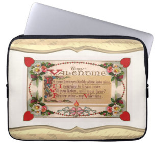 Valentine Poem Laptop Sleeve
