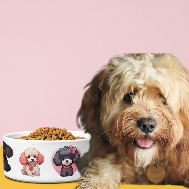 Valentine Poodle Dog | dog bowls (Valentine Poodle Dog | dog bowls)