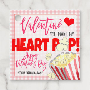 Valentine Popcorn Gift Tag