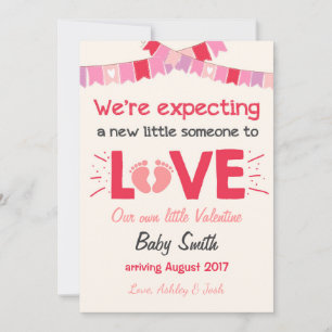 Valentine Pregnancy Announcement Reveal Love Creme