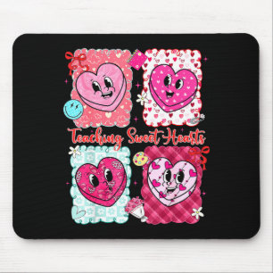 Valentine Preppy Teaching Sweet Hearts Teachers Me Mouse Mat