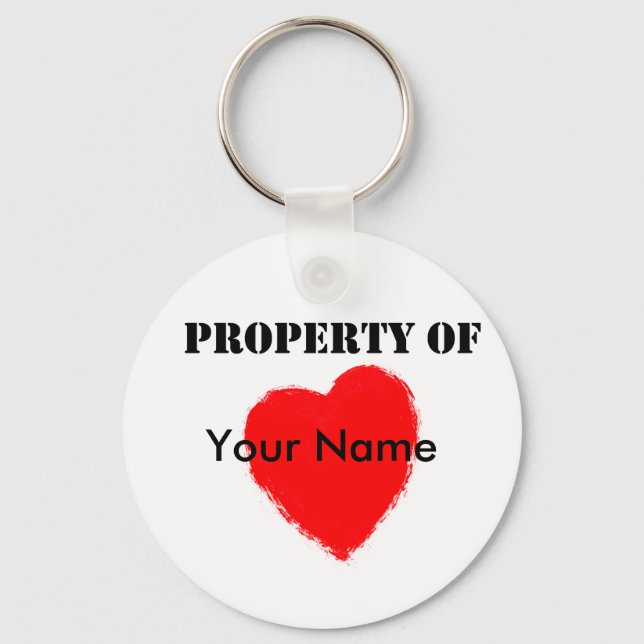 Valentine Property Of Key Ring (Front)